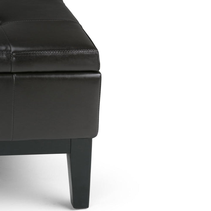 Dover Table Ottoman in Vegan Leather Image 11