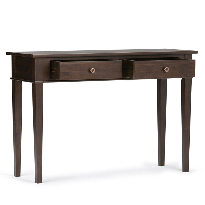 Carlton Console Table Solid Wood 46 Inch with 2 Drawers Entryway Storage Image 3