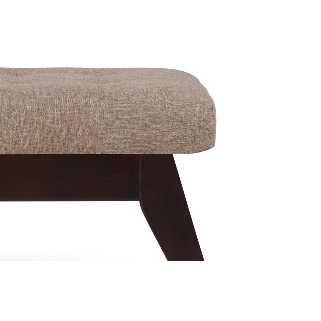 Draper Ottoman Bench in Linen Image 8