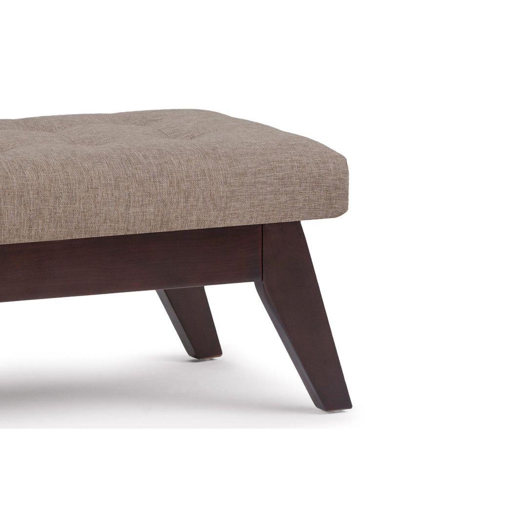 Draper Ottoman Bench in Linen Image 10