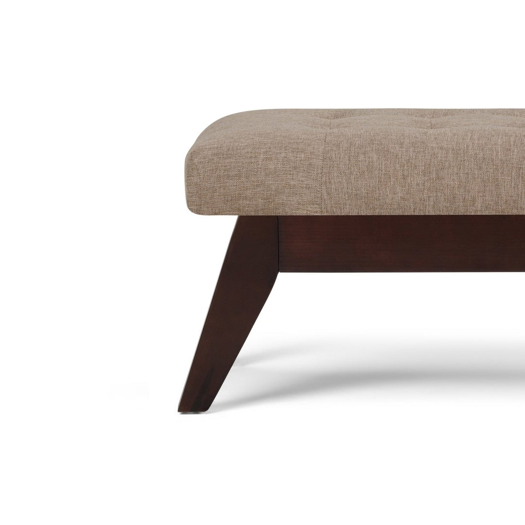 Draper Ottoman Bench in Linen Image 11