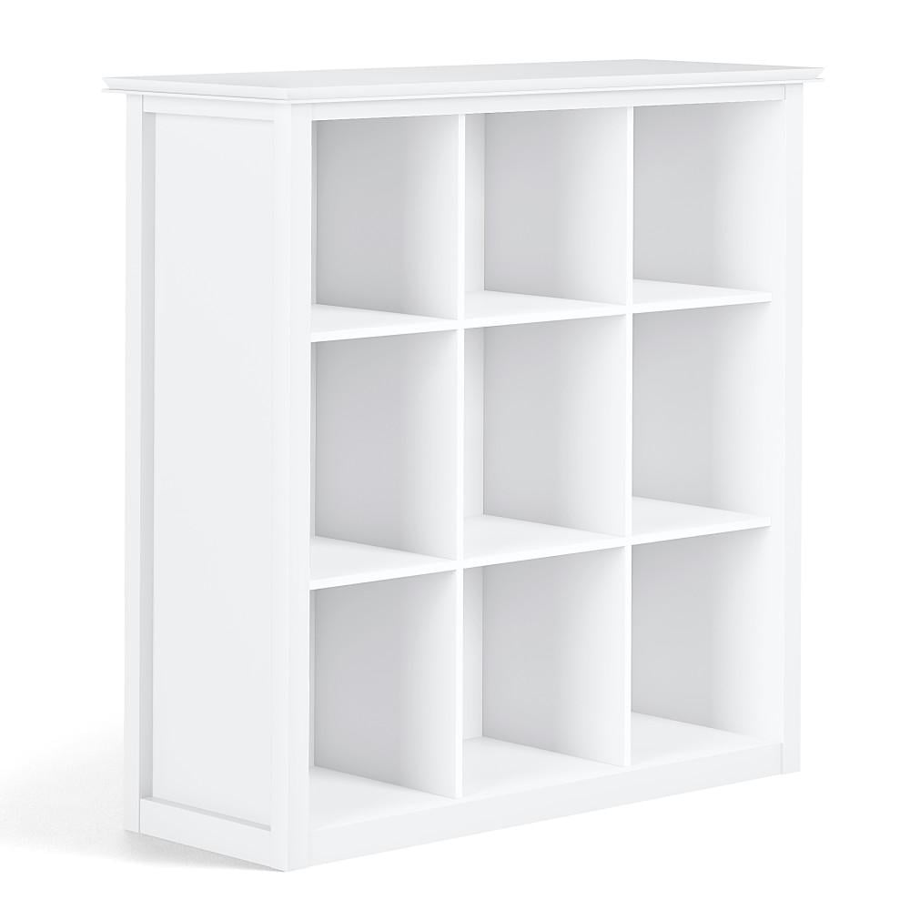 Artisan 9 Cube Bookcase Solid Wood Storage Unit 43.25 Inch Modern Design Natural Image 3