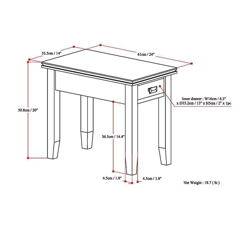 Artisan Narrow End Table Image 7