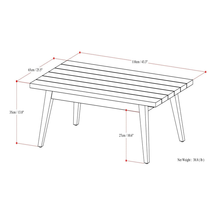 Cayman Outdoor Coffee Table Image 12