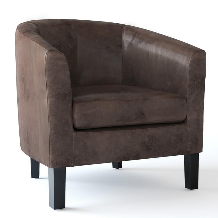Austin Accent Chair in Distressed Vegan Leather Image 3