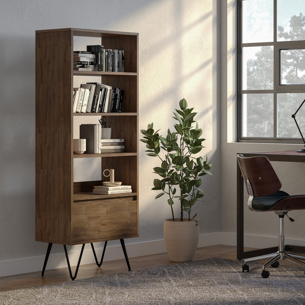 Chase Tall Bookcase in Acacia Image 2