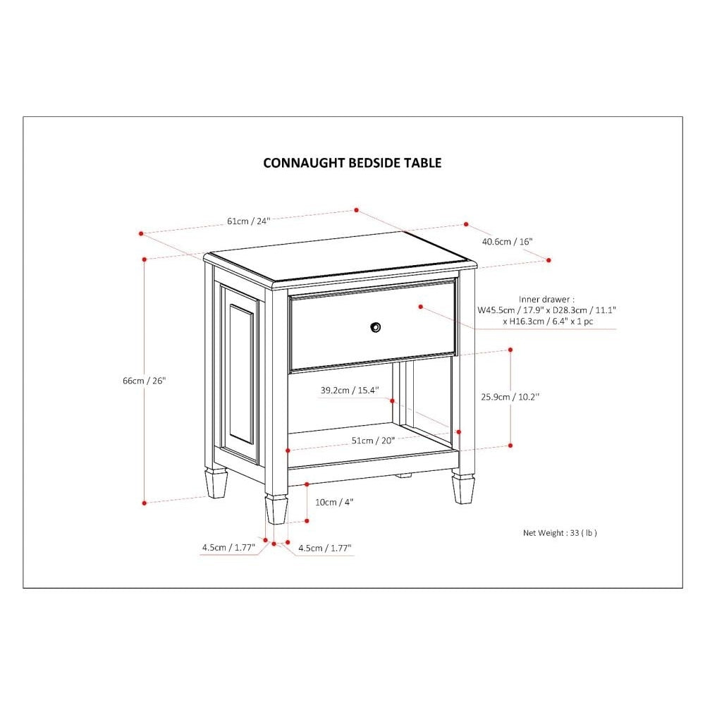 Connaught Bedside Table Image 7