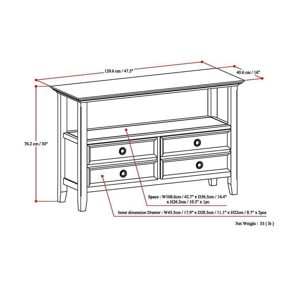 Amherst Console Sofa Table Image 10
