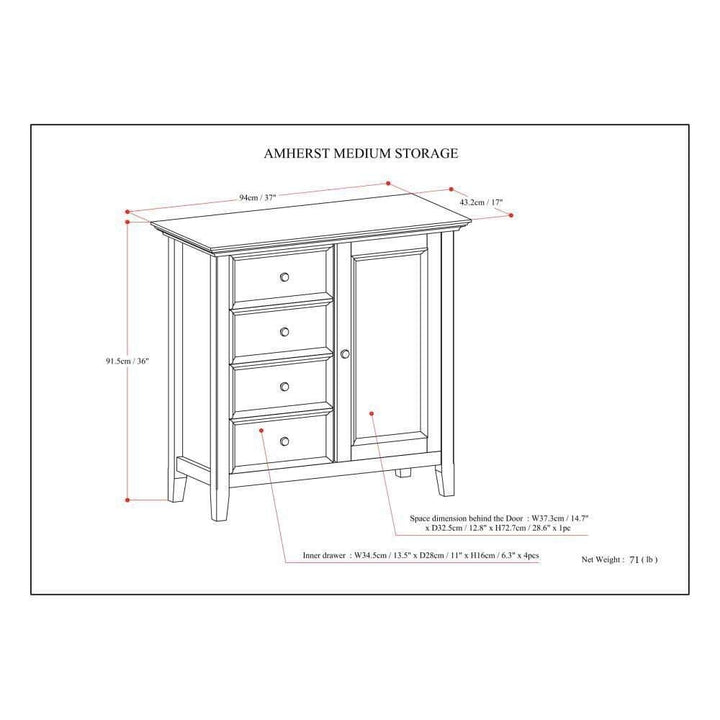 Amherst Medium Storage Cabinet Image 7