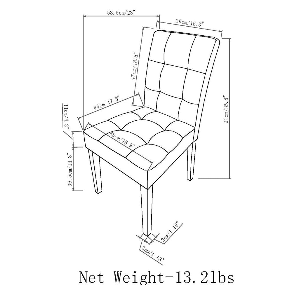 Andover Parson Dining Chair (Set of 2) Image 7