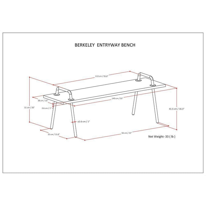 Berkeley Entryway Bench in Mango Image 11