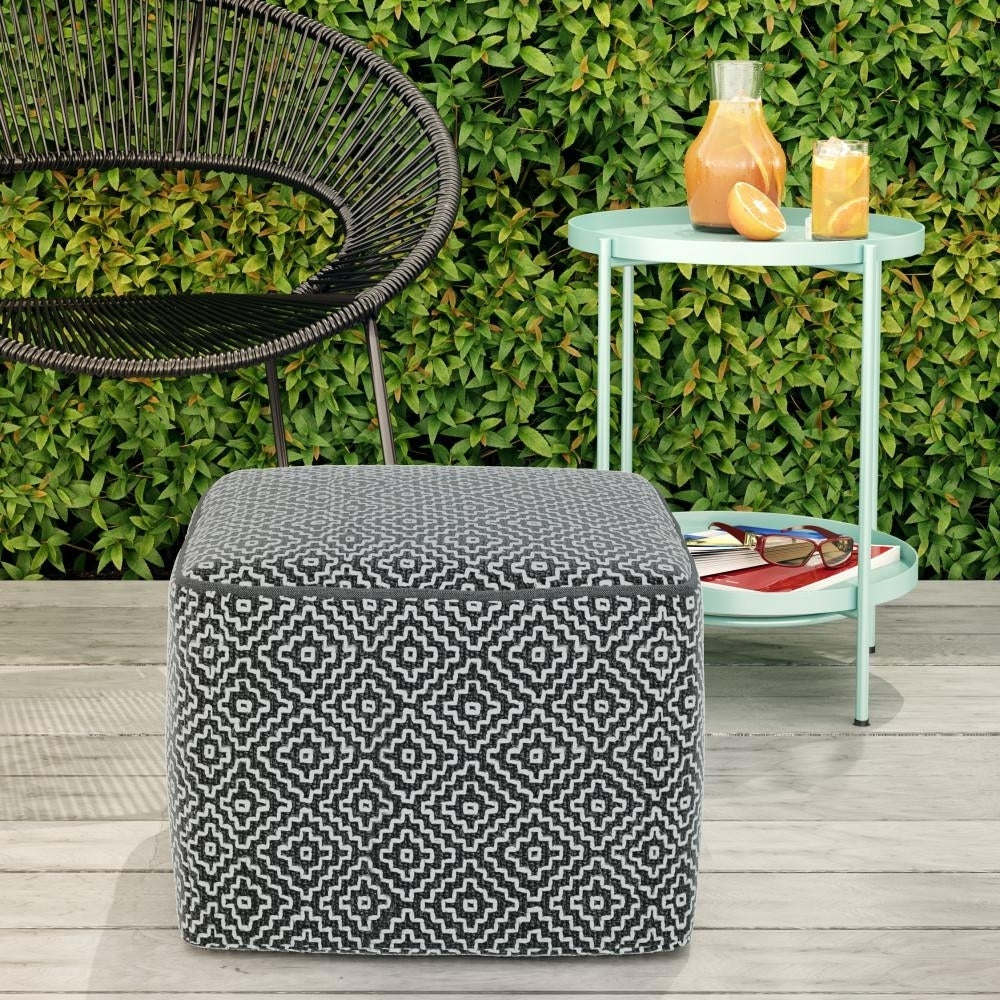 Briella Outdoor/ Indoor Pouf Image 2