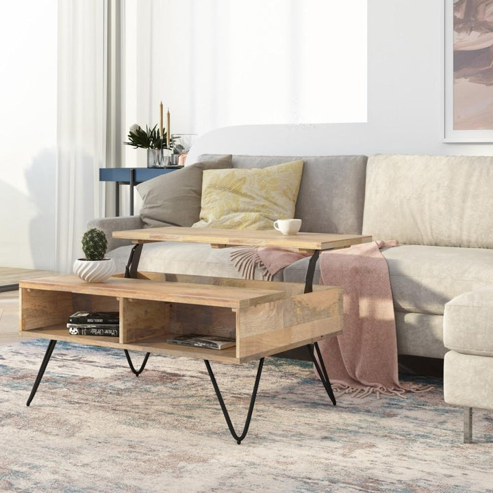 Hunter Small Lift Top Coffee Table in Mango Image 12