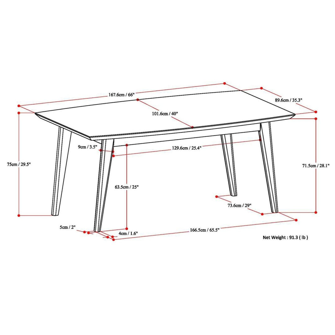 Draper Dining Table in Oak Image 10