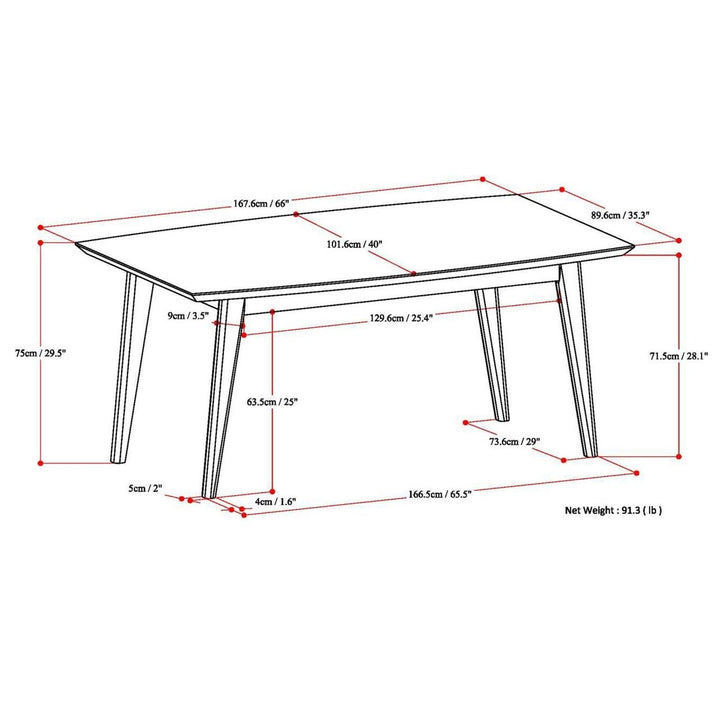 Draper Dining Table in Oak Image 10