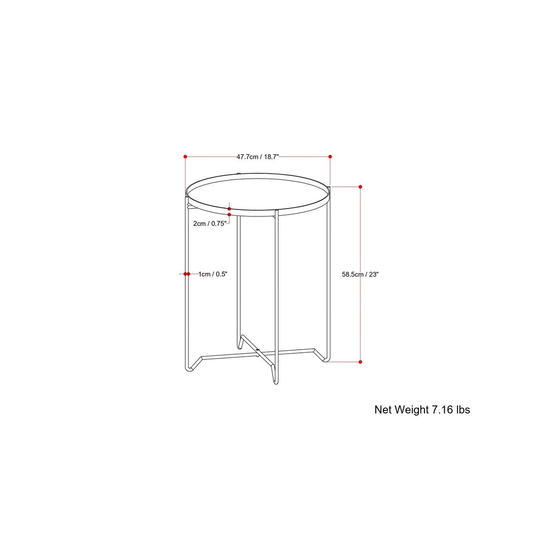 Layton Round Metal Side Table Image 6