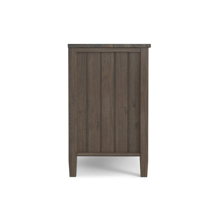 Lev Bedside Table Solid Wood Nightstand with Drawer and Open Shelf Modern Design Image 12