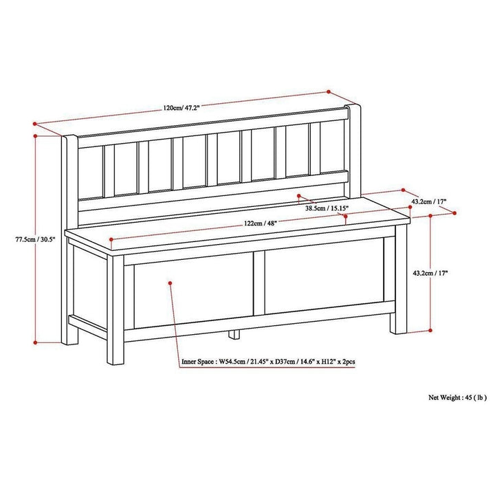 Artisan Entryway Bench Image 11