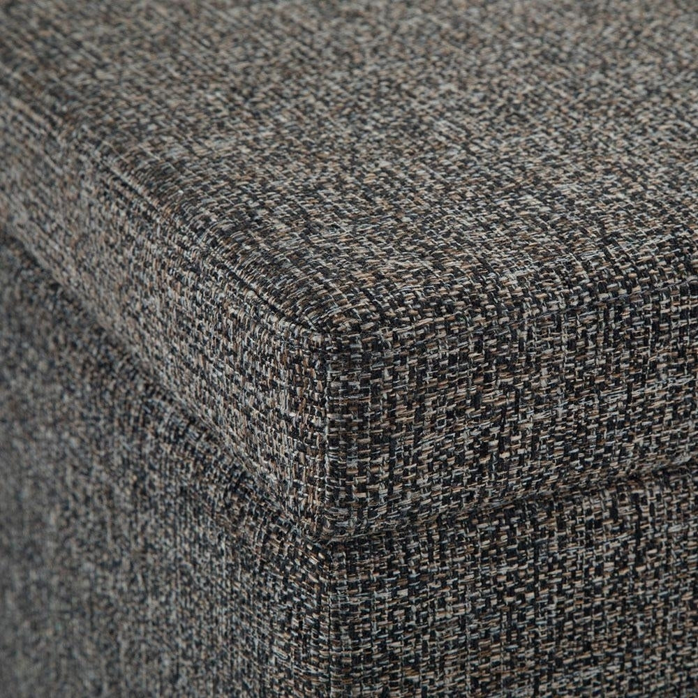 Avalon Storage Ottoman in Tweed Image 4