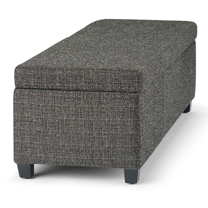 Avalon Storage Ottoman in Tweed Image 6