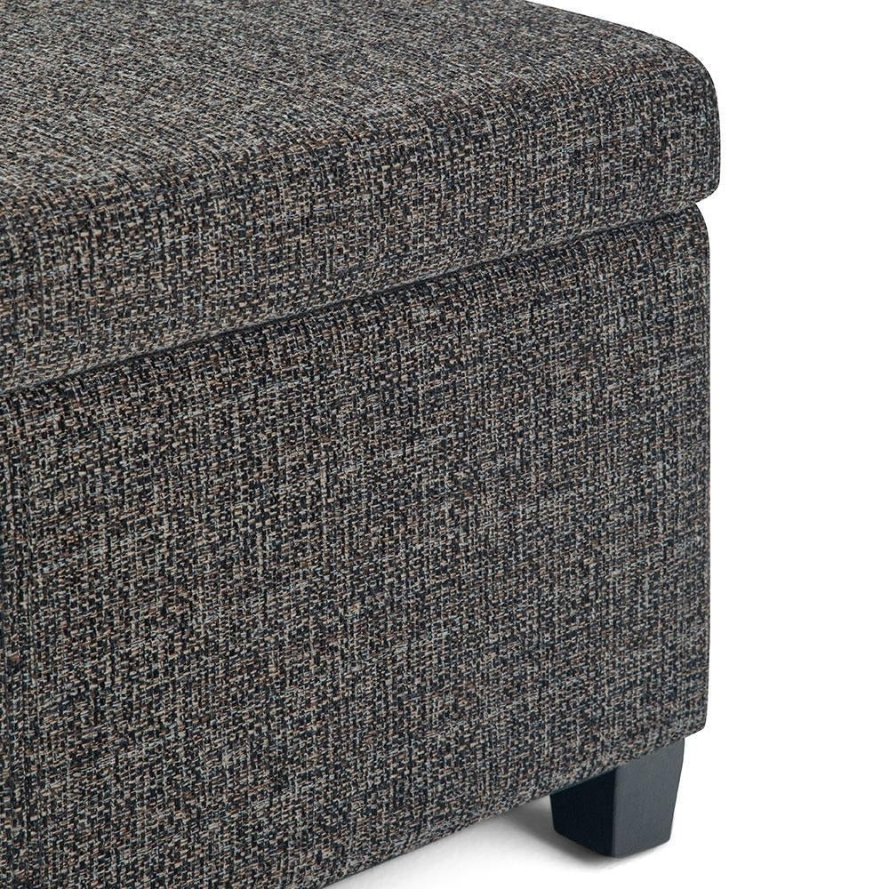 Avalon Storage Ottoman in Tweed Image 7