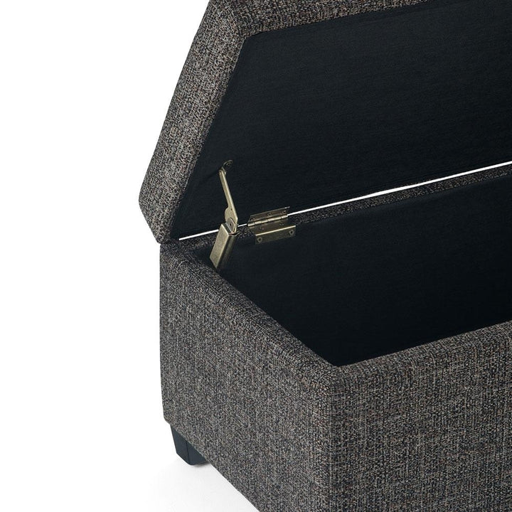 Avalon Storage Ottoman in Tweed Image 8