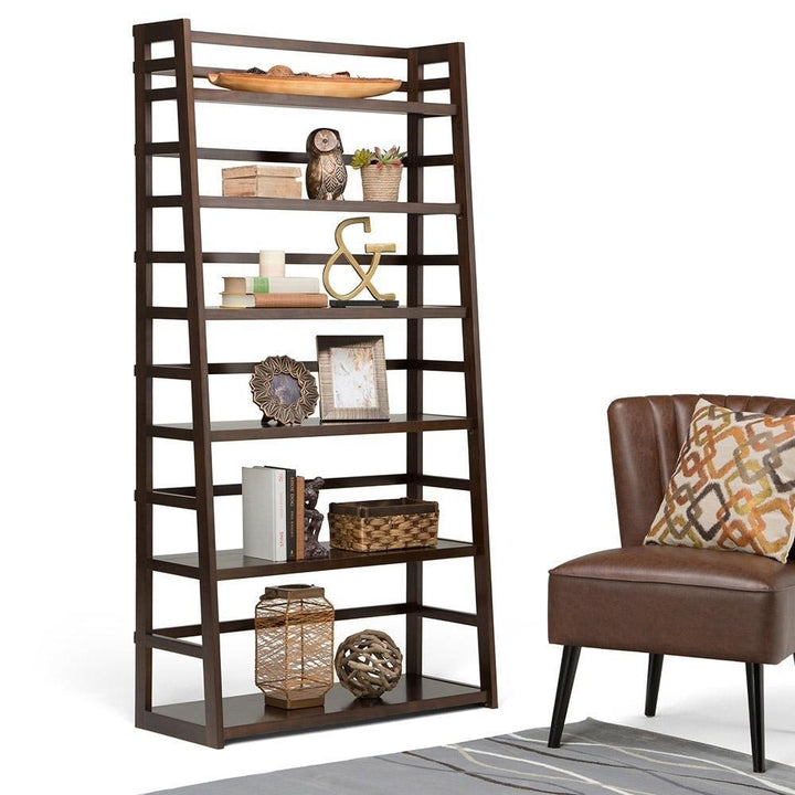Acadian Wide Ladder Shelf Bookcase Image 2