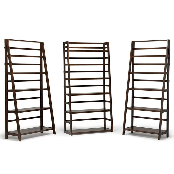 Acadian Wide Ladder Shelf Bookcase Image 9