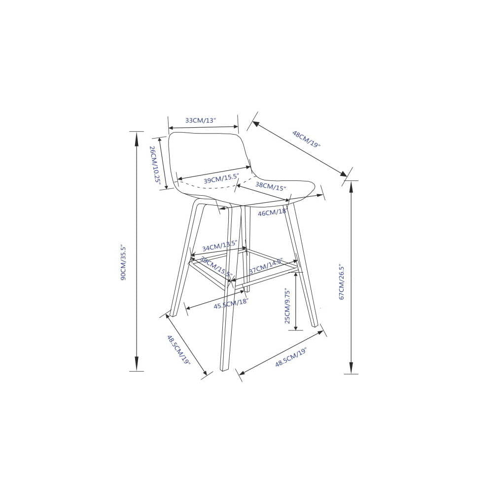 Addy Counter Stool (Set of 2) Image 9