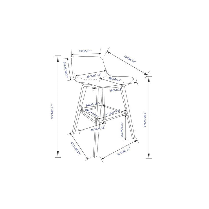 Addy Counter Stool (Set of 2) Image 9