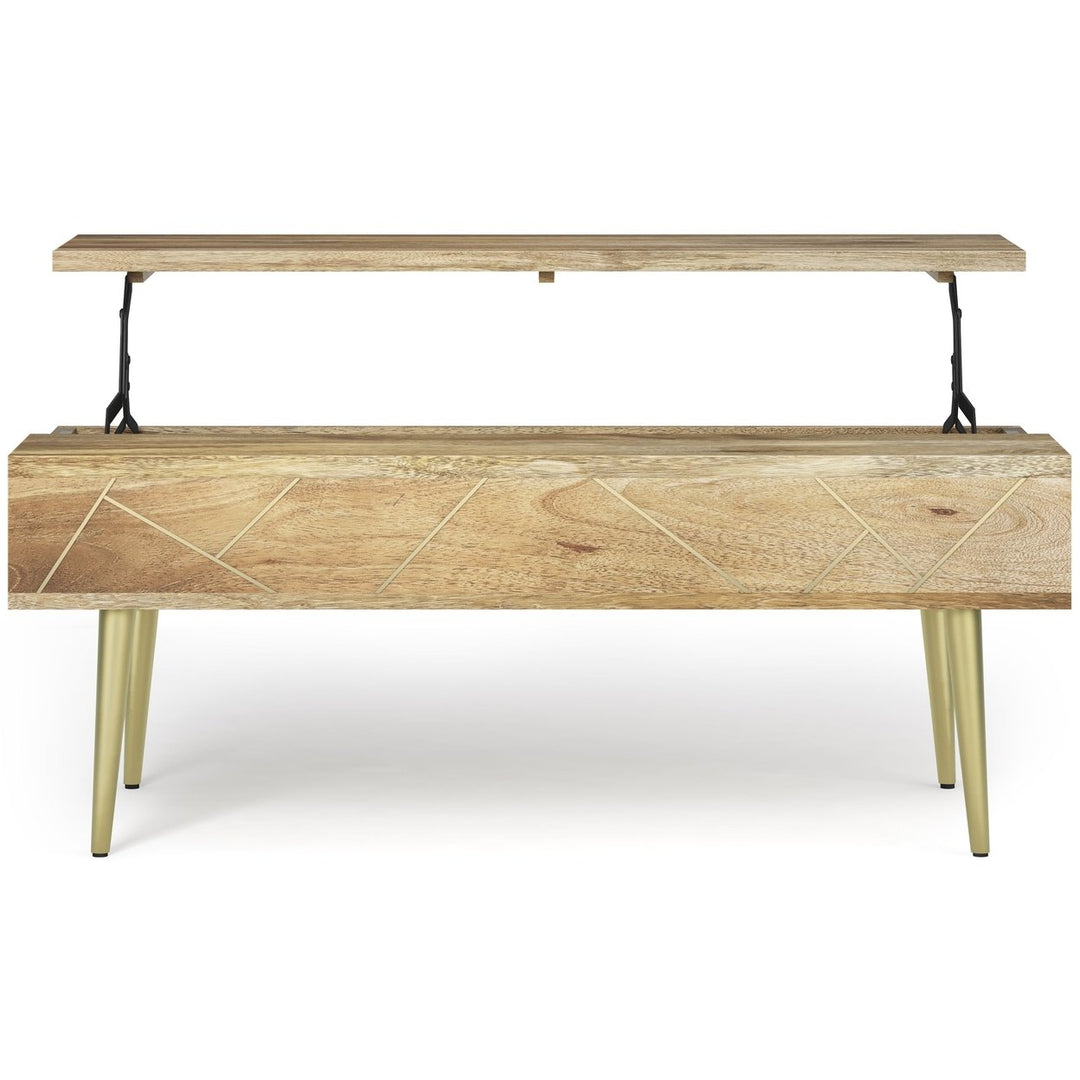 Jager Large Lift Top Coffee Table in Mango Image 3