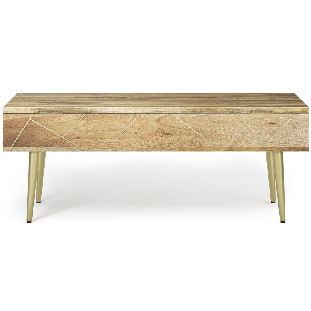 Jager Large Lift Top Coffee Table in Mango Image 7
