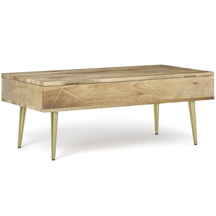 Jager Large Lift Top Coffee Table in Mango Image 8