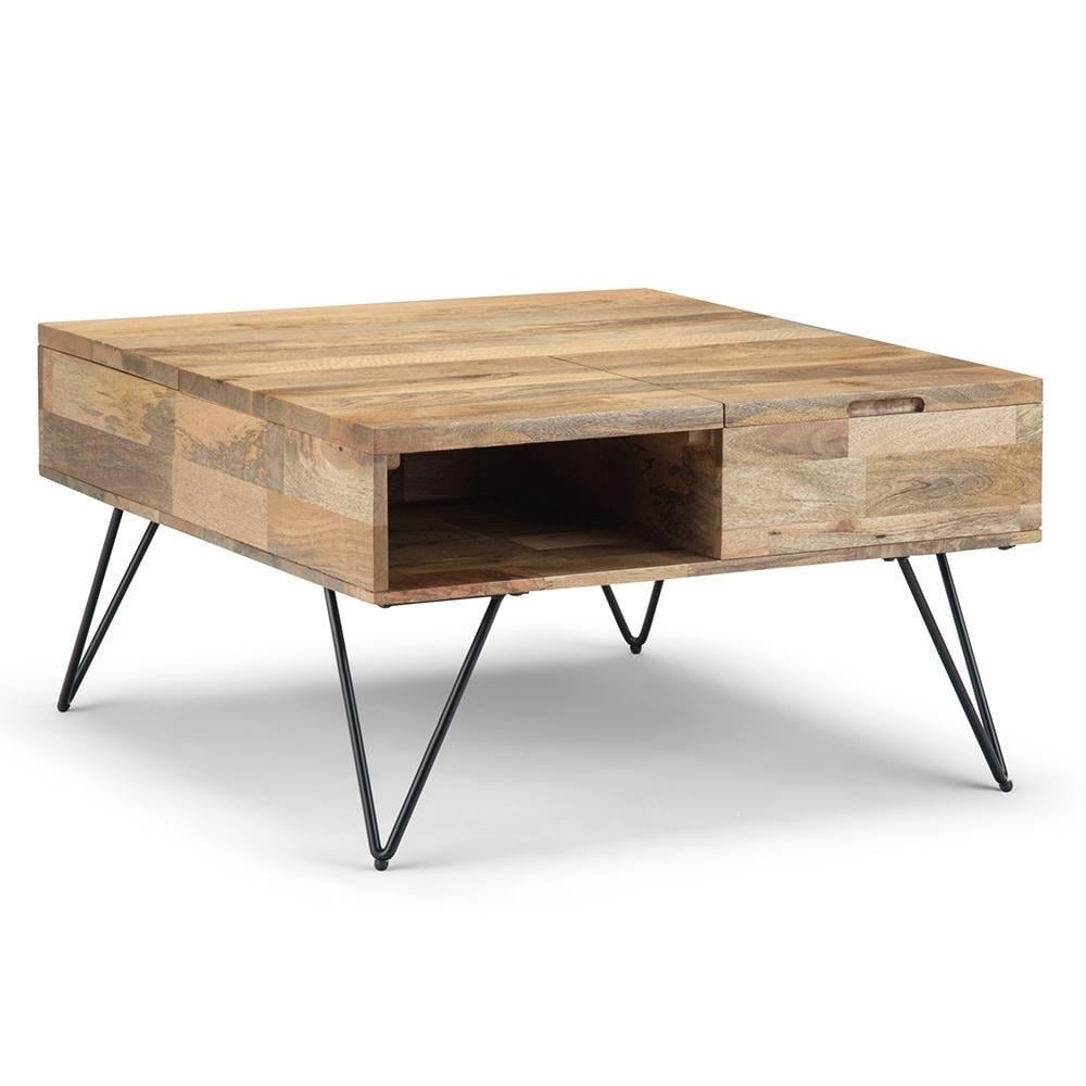 Hunter Lift Top Square Coffee Table in Mango Image 3