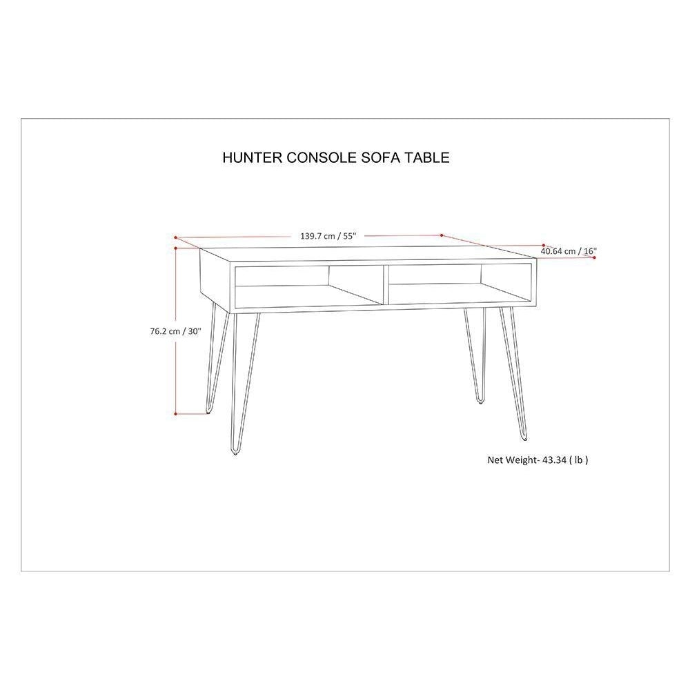 Hunter Console Sofa Table in Mango Image 11