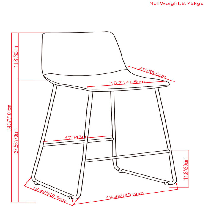 Warner Bar Stool (Set of 2) Image 11