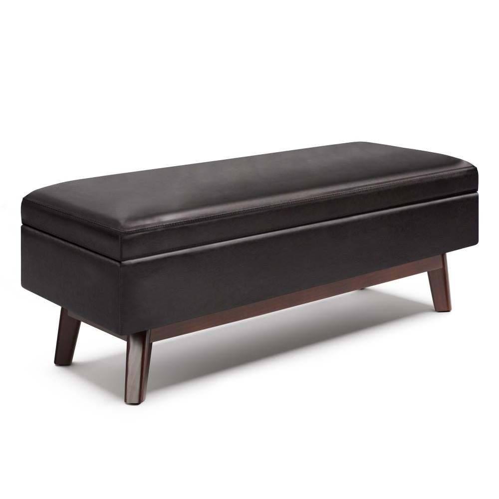 Owen Rectangular Table Ottoman in Vegan Leather Image 2