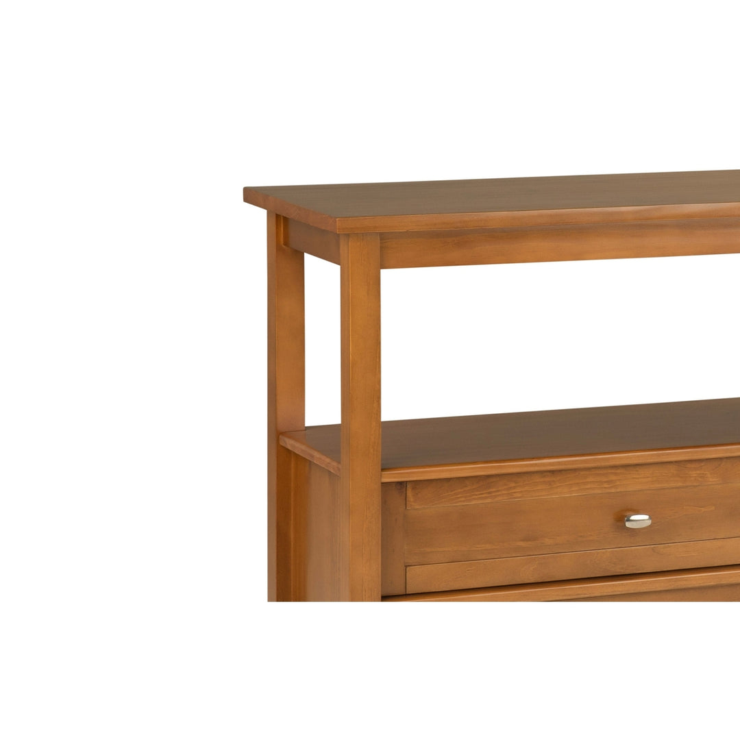 Warm Shaker Wide Console Table Image 6