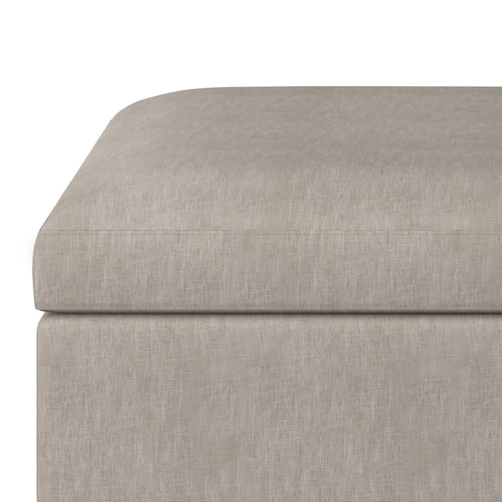 Owen Small Coffee Table Ottoman in Linen Image 6