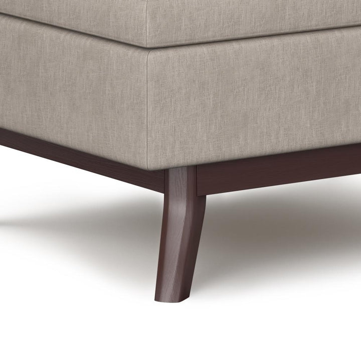 Owen Small Coffee Table Ottoman in Linen Image 7
