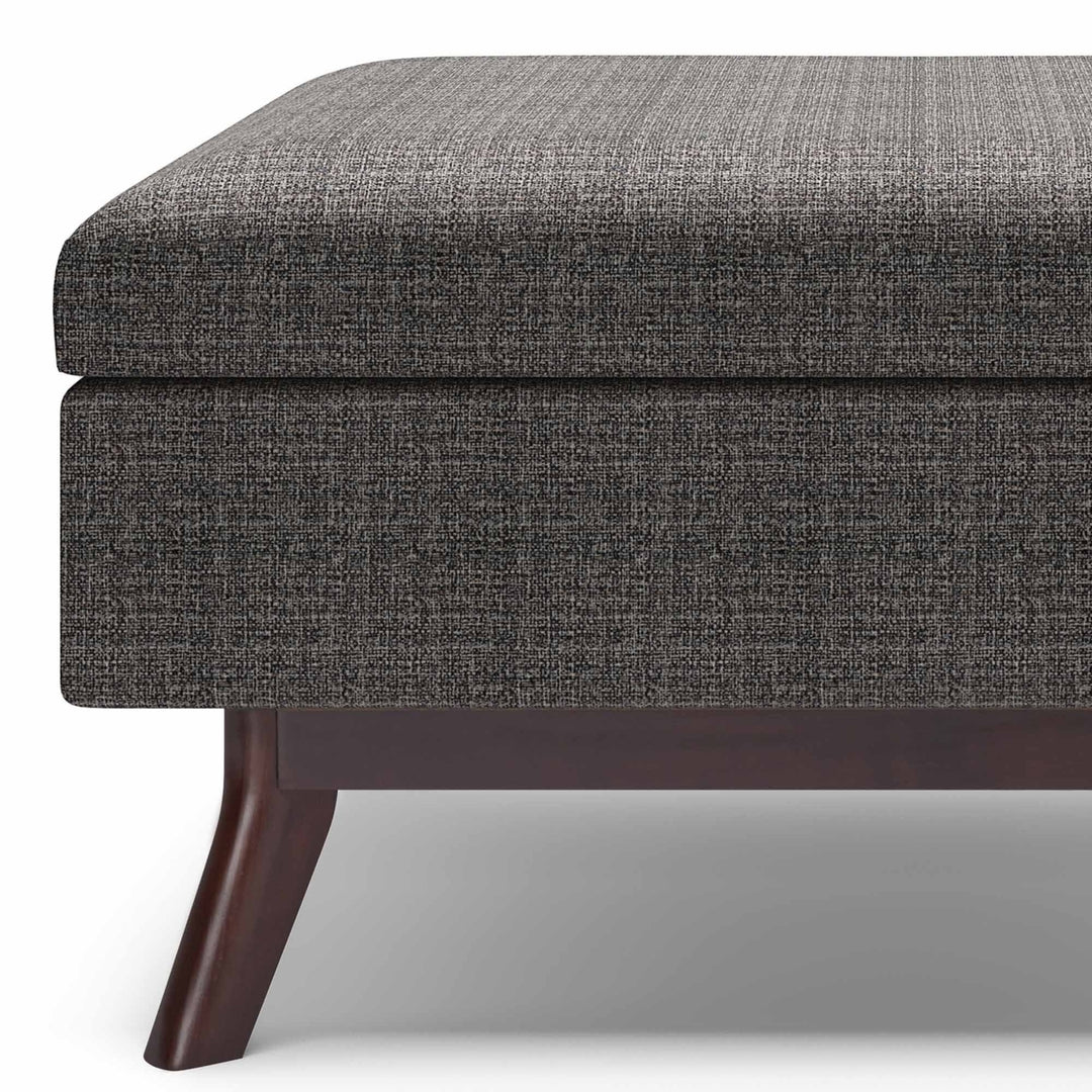 Owen Mid Century Coffee Table Ottoman Tweed 34in Lift Top Storage Furniture Image 4