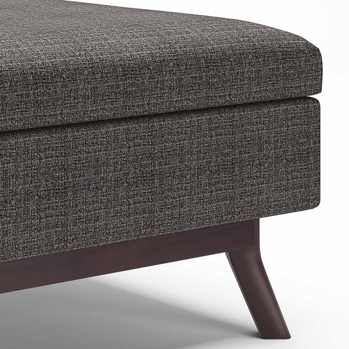 Owen Mid Century Coffee Table Ottoman Tweed 34in Lift Top Storage Furniture Image 7