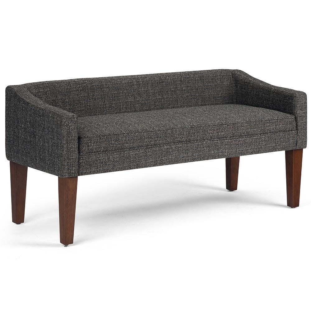 Parris Upholstered Bench Solid Wood Foam Seating Entryway Living Room 23.8" H Image 1