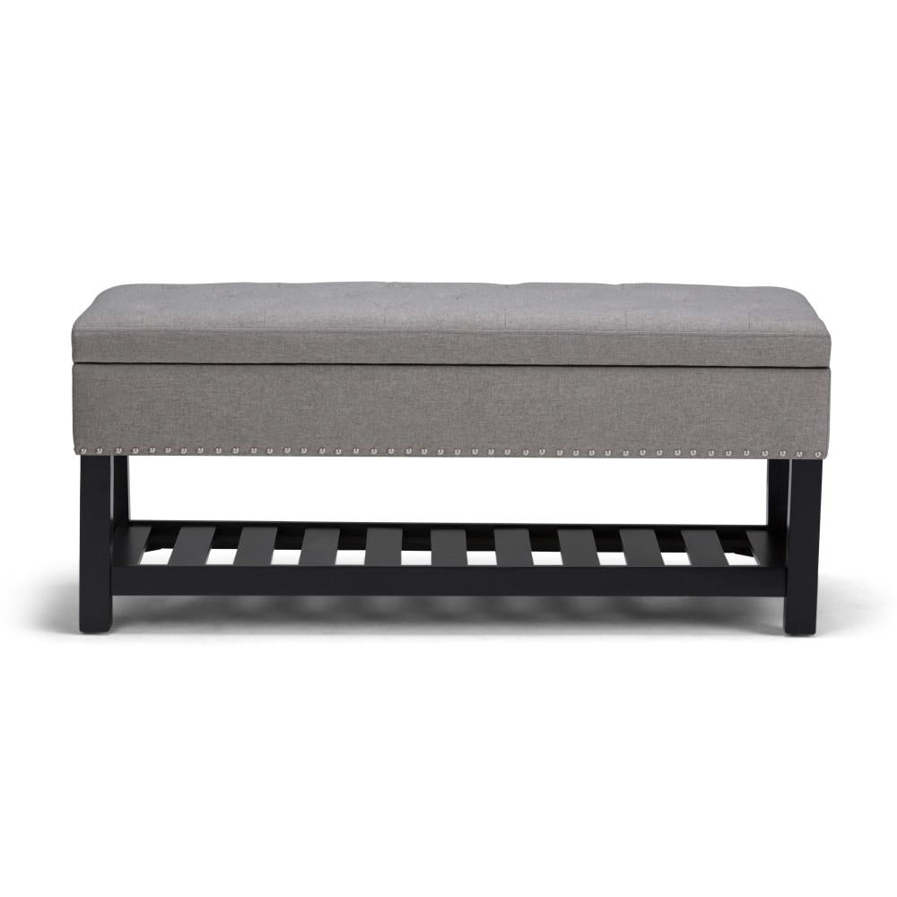 Lomond Ottoman Bench in Linen Image 4