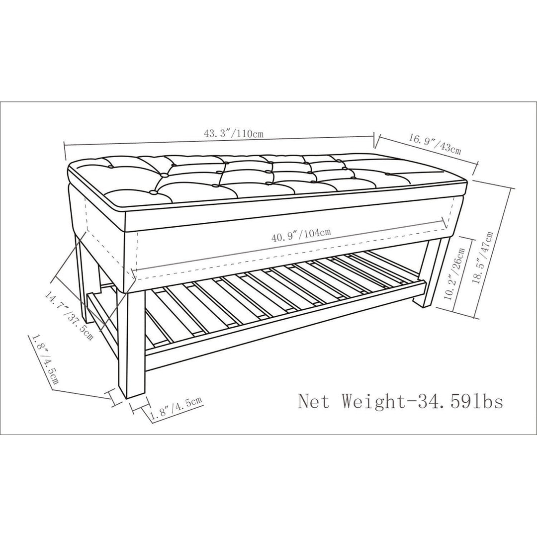 Lomond Ottoman Bench in Linen Image 6