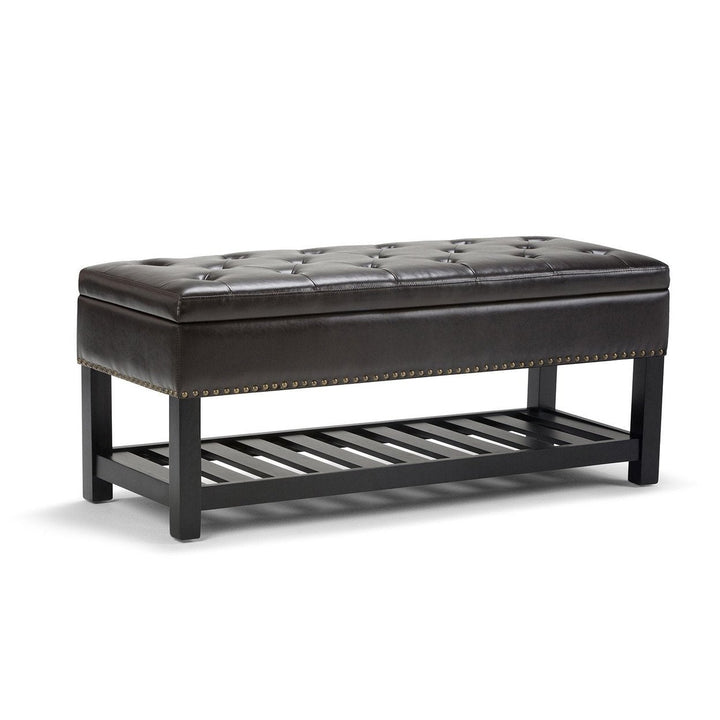 Lomond Ottoman Bench in Vegan Leather Image 1