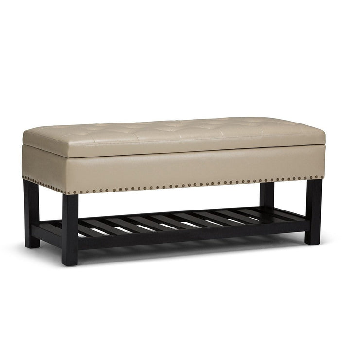 Lomond Ottoman Bench in Vegan Leather Image 1