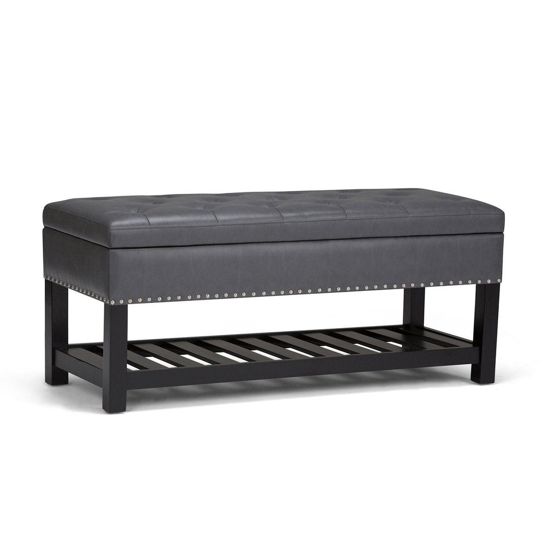 Lomond Ottoman Bench in Vegan Leather Image 1