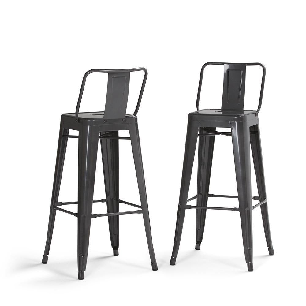 Rayne 30 inch Metal Bar Stool (Set of 2) Image 3