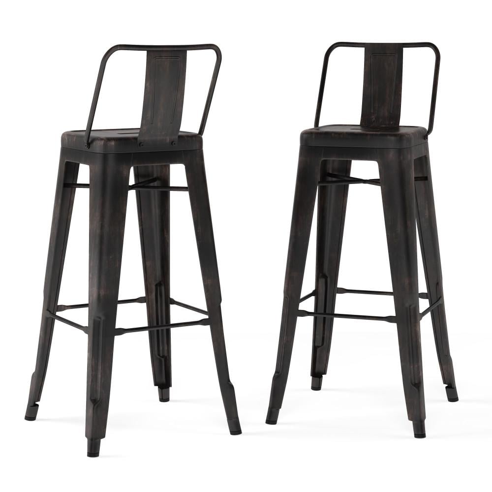 Rayne 30 inch Metal Bar Stool (Set of 2) Image 1